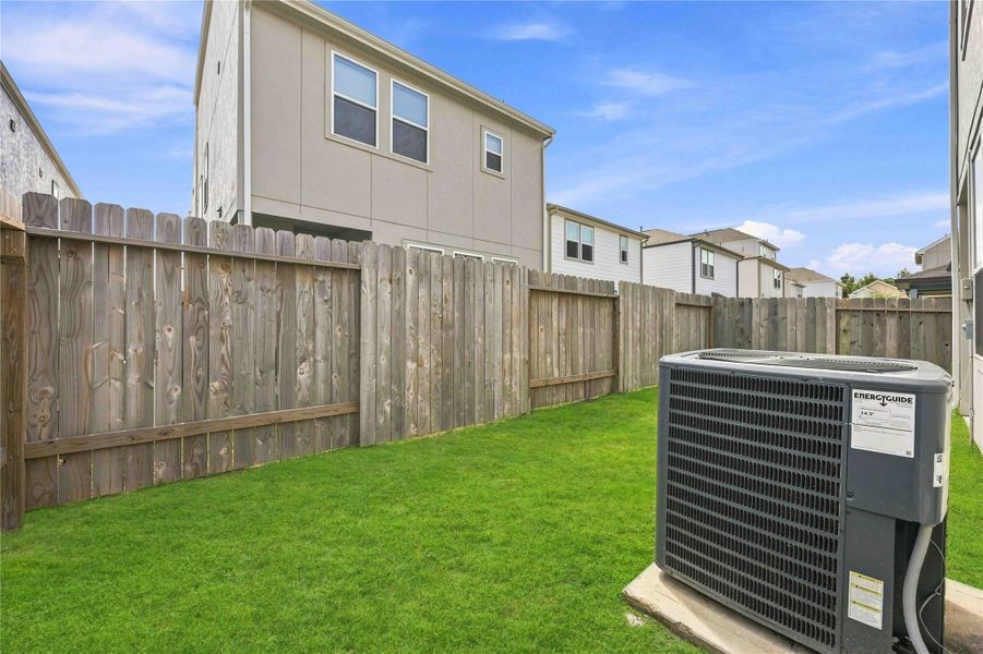 Exterior details and patio area of a home in , Houston (Image 3). Exterior details and patio area of a home in , Houston (Image 3).