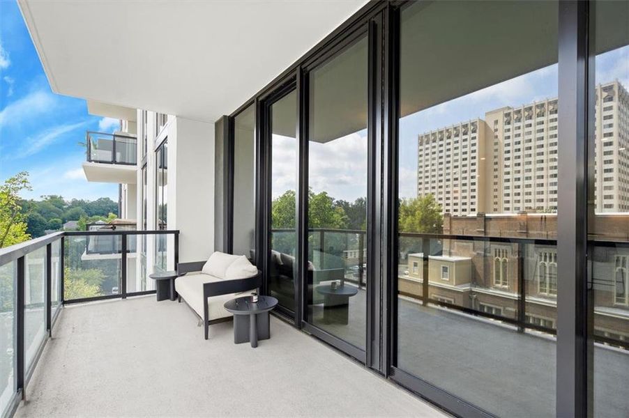 Exterior details and patio area of a home in The Dillon Buckhead, Atlanta (Image 23). Exterior details and patio area of a home in The Dillon Buckhead, Atlanta (Image 23).