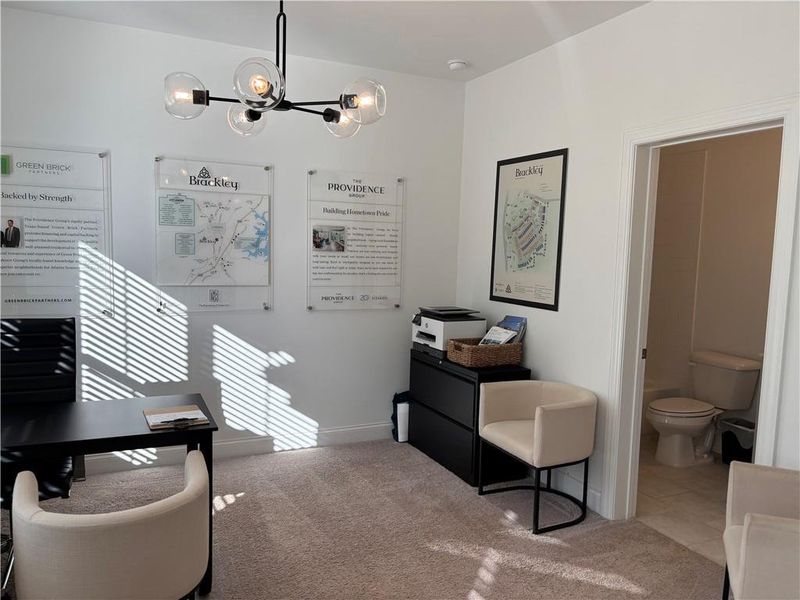 Furnished interior view inside a new home in Brackley Townhomes, Cumming (Image 7). Furnished interior view inside a new home in Brackley Townhomes, Cumming (Image 7).