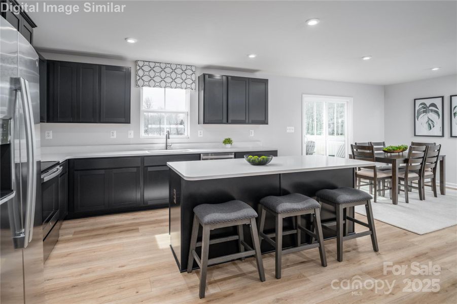 Furnished interior view inside a new home in Bozardt Farms, Charlotte (Image 11).