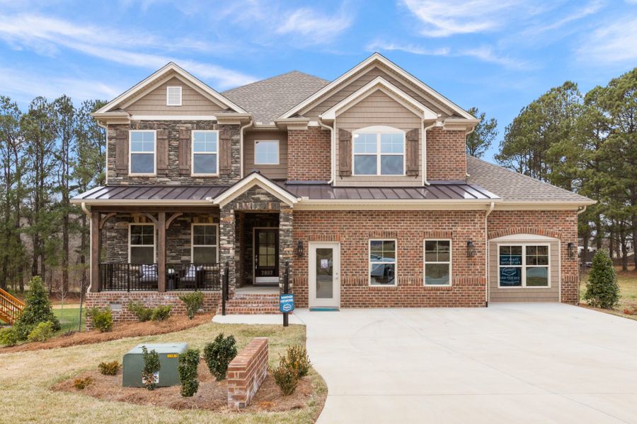 Representative exterior photo of a completed home built from the Hanover Lux by Keystone Homes NC in Weybridge, Burlington, NC (Image 27).