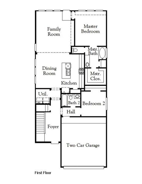 2D floor plan layout of this home in Escondido, Magnolia, TX (Image 3).