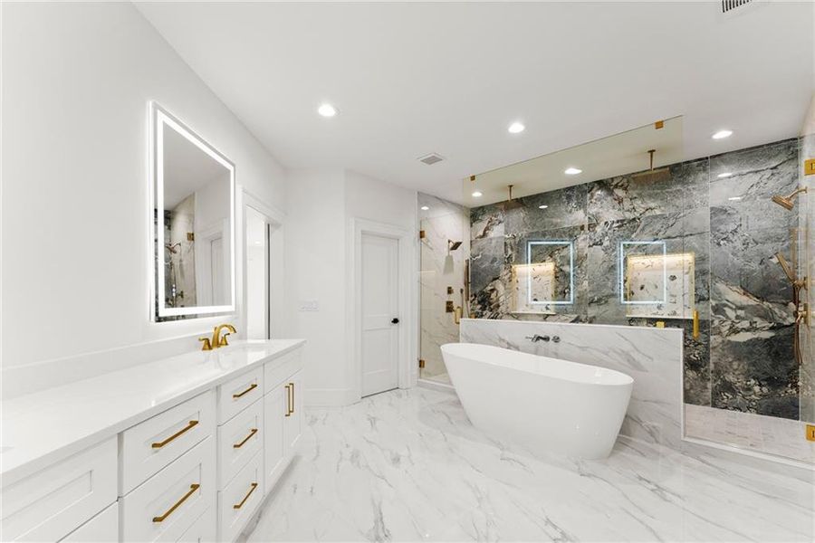 Furnished interior view inside a new home in , Hoschton (Image 14).