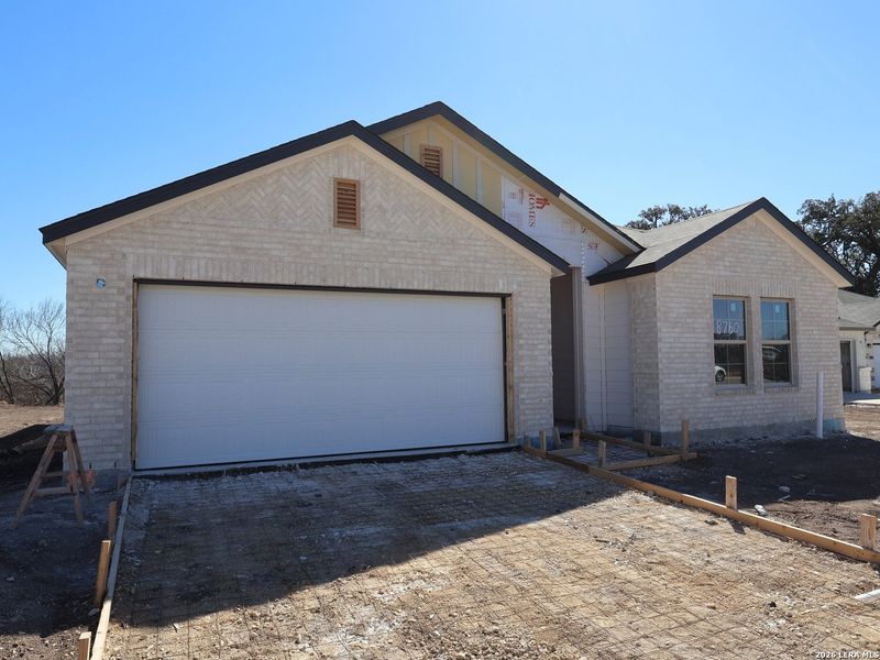 In-progress construction of a new home in Cinco Lakes, San Antonio, TX (Image 29).