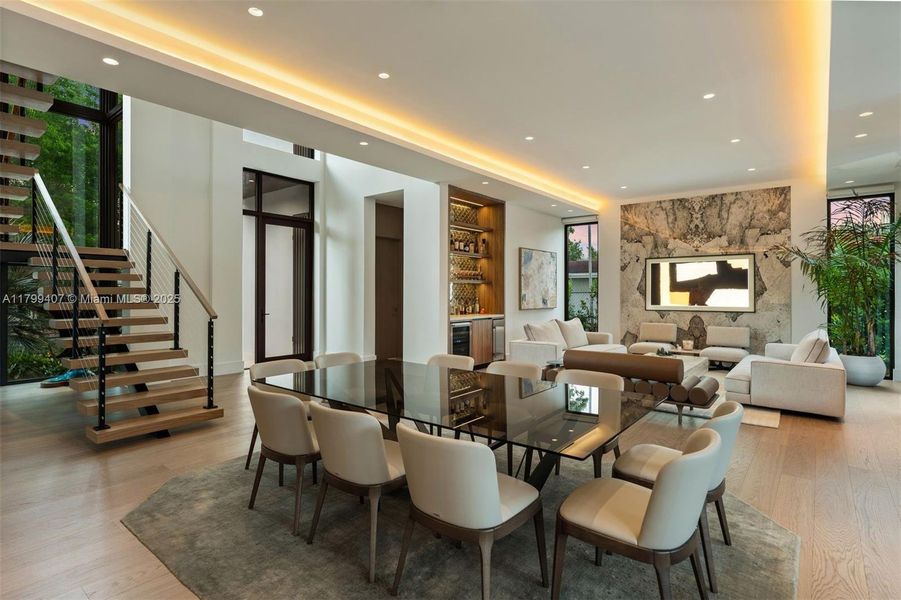 Furnished interior view inside a new home in , Miami (Image 4).