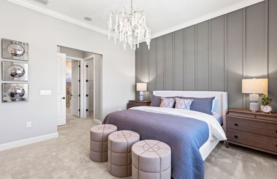 Representative furnished interior of a home built from the Prestige by DiVosta in Emerson Oaks, Vero Beach (Image 6).