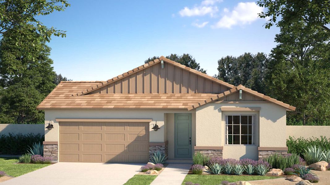 Craftsman Elevation | Citrus | The Villages at North Copper Canyon – Valley Series | New homes in Surprise, Arizona | Landsea Homes