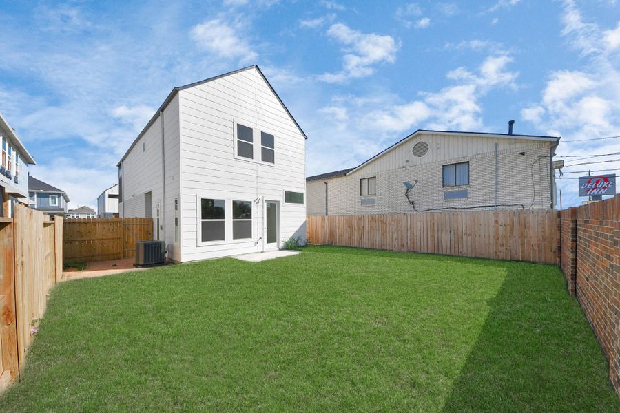 Exterior details and patio area of a home in , Houston (Image 17). Exterior details and patio area of a home in , Houston (Image 17).