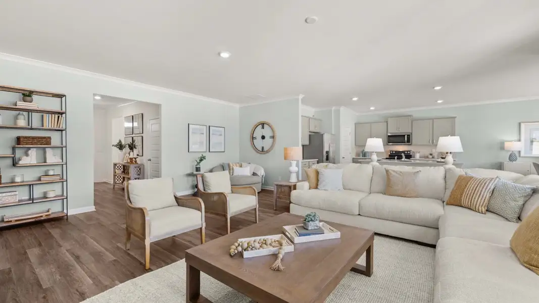 Representative furnished interior of a home built from the Denton by D.R. Horton in Jackson Landing, Jefferson (Image 24). Representative furnished interior of a home built from the Denton by D.R. Horton in Jackson Landing, Jefferson (Image 24).