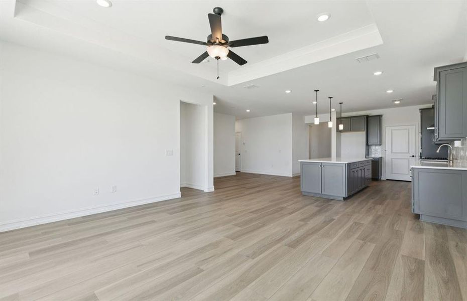 Gathering room with view of main living areas