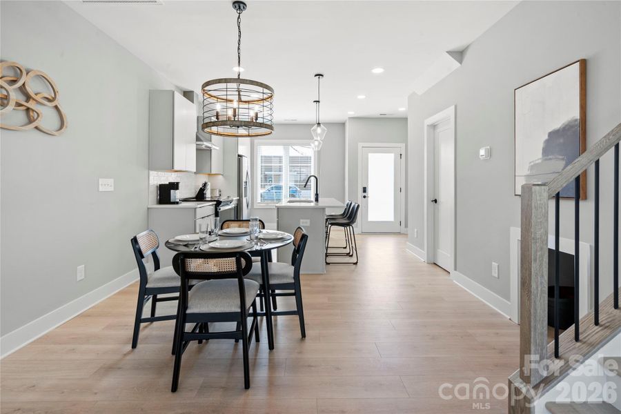 Furnished interior view inside a new home in , Charlotte (Image 12).