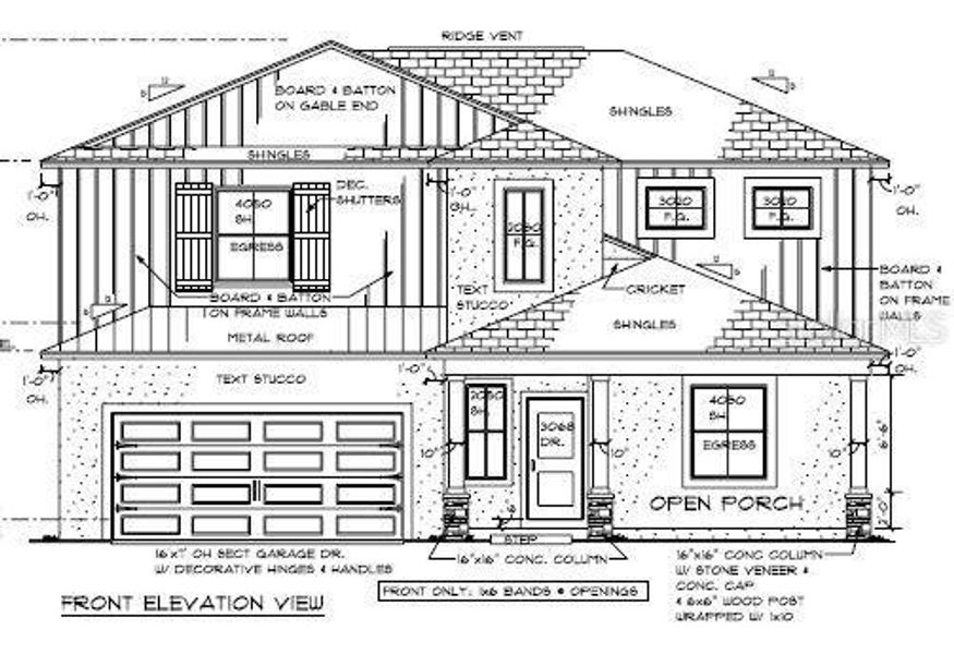 Exterior rendering of this home design in , St. Petersburg, FL (Image 4). Exterior rendering of this home design in , St. Petersburg, FL (Image 4).