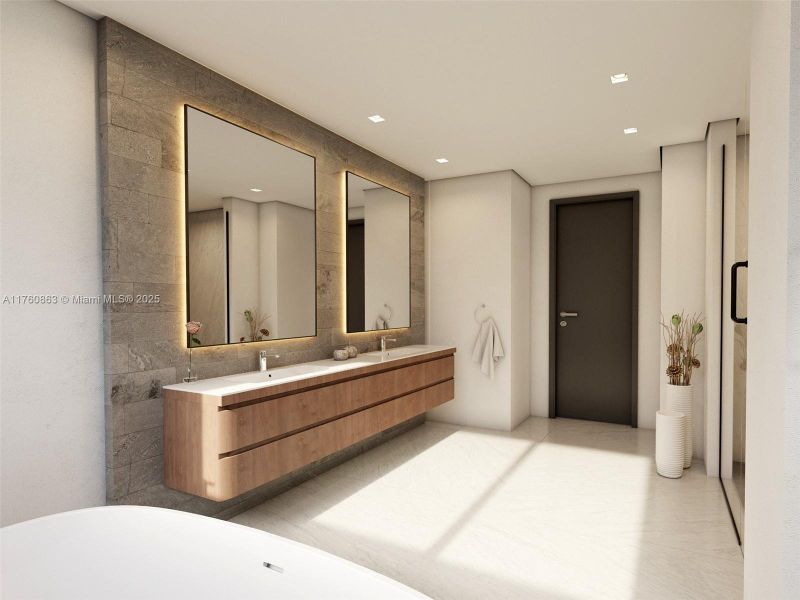 Furnished interior view inside a new home in , South Miami (Image 7).