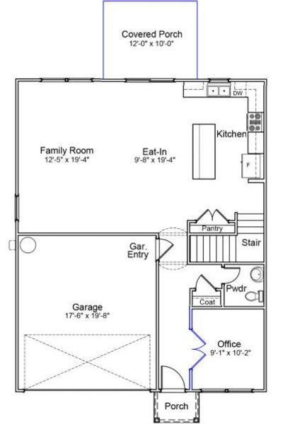 2D floor plan layout of this home in , Summerville, SC (Image 4).