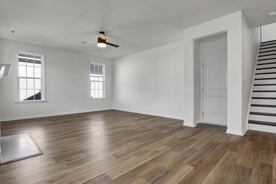 Spacious, unfurnished interior of a new home in Grand Park, Leland (Image 14). Spacious, unfurnished interior of a new home in Grand Park, Leland (Image 14).
