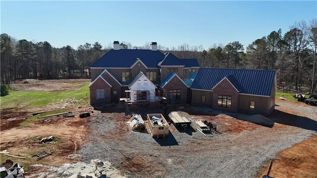In-progress construction of a new home in , Milton, GA (Image 11).