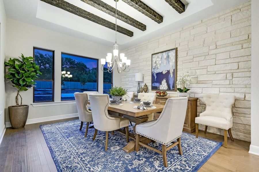 Representative furnished interior of a home built from the Catalina by Giddens Homes in Clearwater Ranch, Liberty Hill (Image 81).