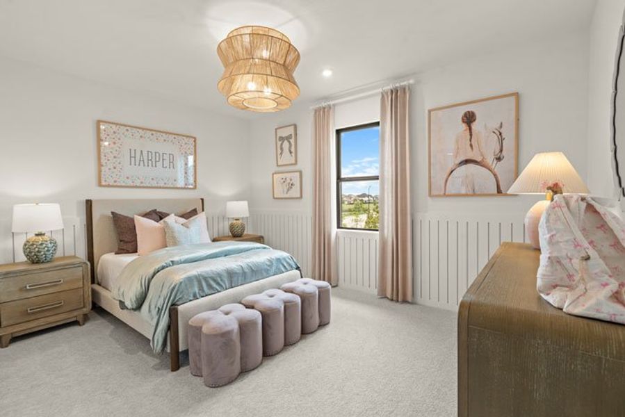 Furnished interior view inside a new home in Bridgeland 45', 50', 70', Cypress (Image 23).