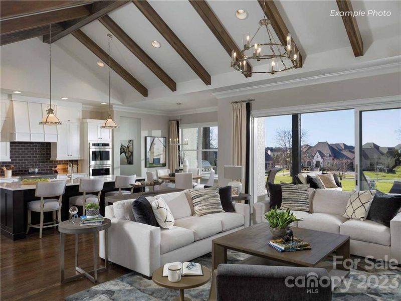 Soaring Ceilings Above the Great Room and Kitchen