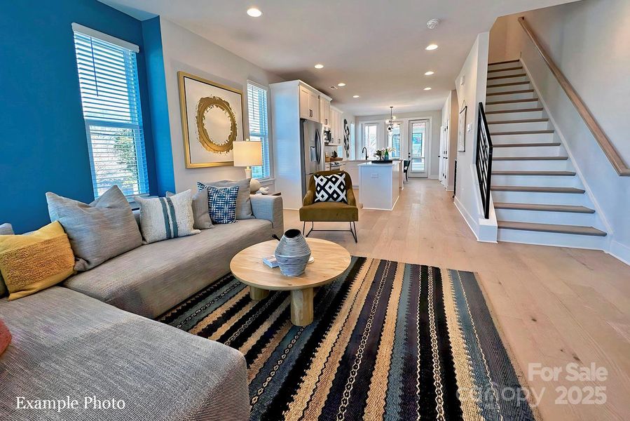 Furnished interior view inside a new home in North End Terraces, Charlotte (Image 7).