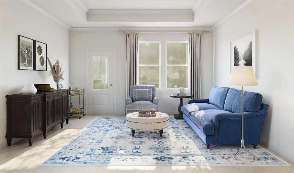 Cozy great room (*Artist rendering used for illustration purposes only.)