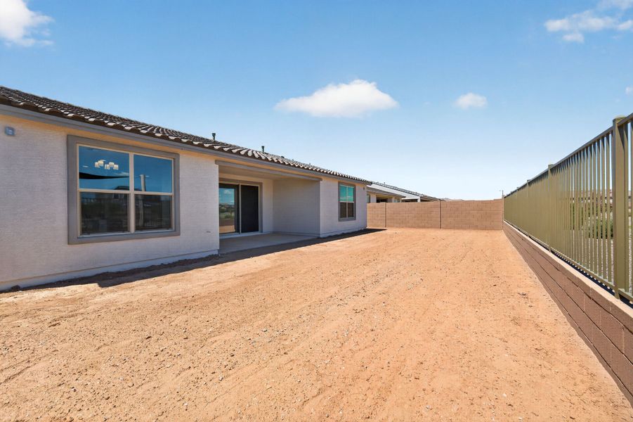 Exterior details and patio area of a home in Artisan at Asante, Surprise (Image 3).