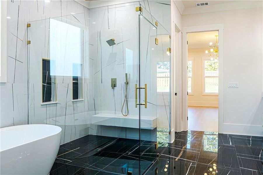 Furnished interior view inside a new home in , Grayson (Image 8).