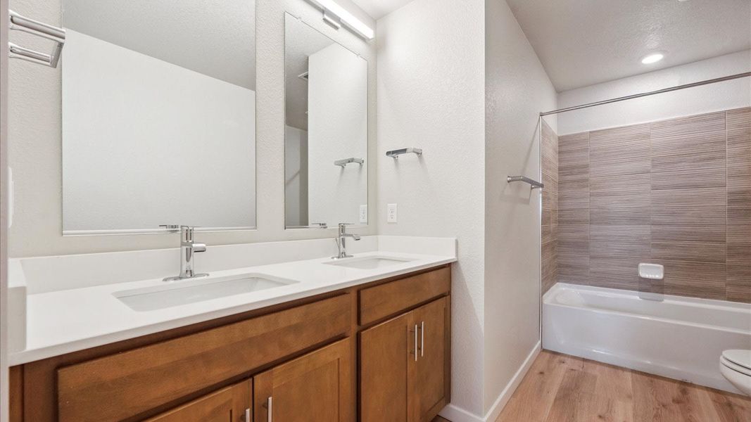 Furnished interior view inside a new home in Horizon Uptown, Aurora (Image 5).
