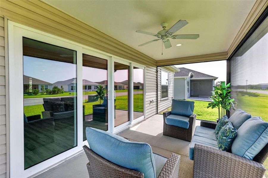 Exterior details and patio area of a home in , The Villages (Image 22). Exterior details and patio area of a home in , The Villages (Image 22).