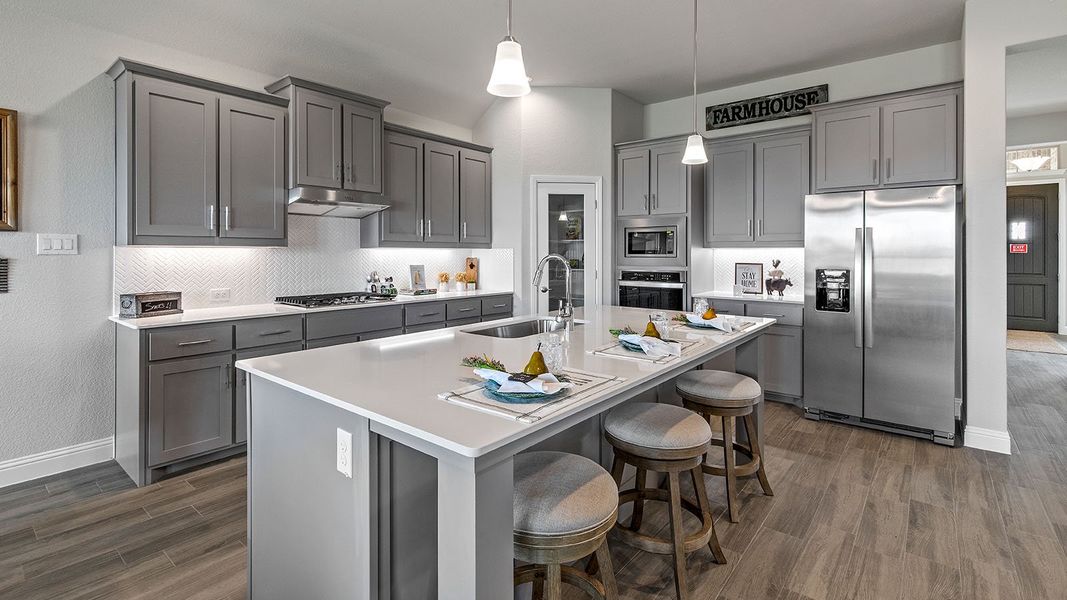 Furnished interior view inside a new home in Lakeview Pointe, Midlothian (Image 4).