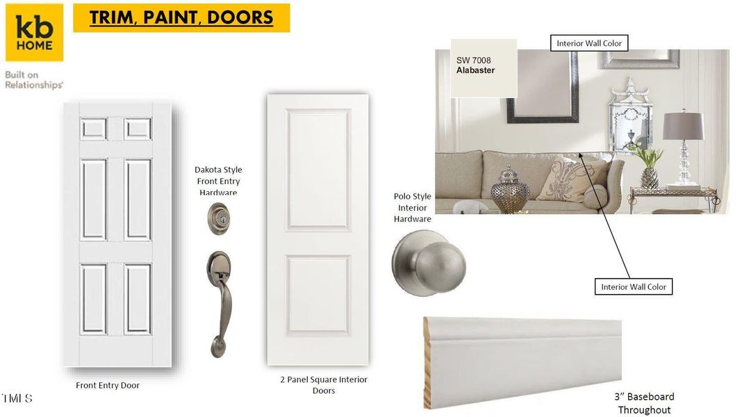 Trim, doors, paint selection