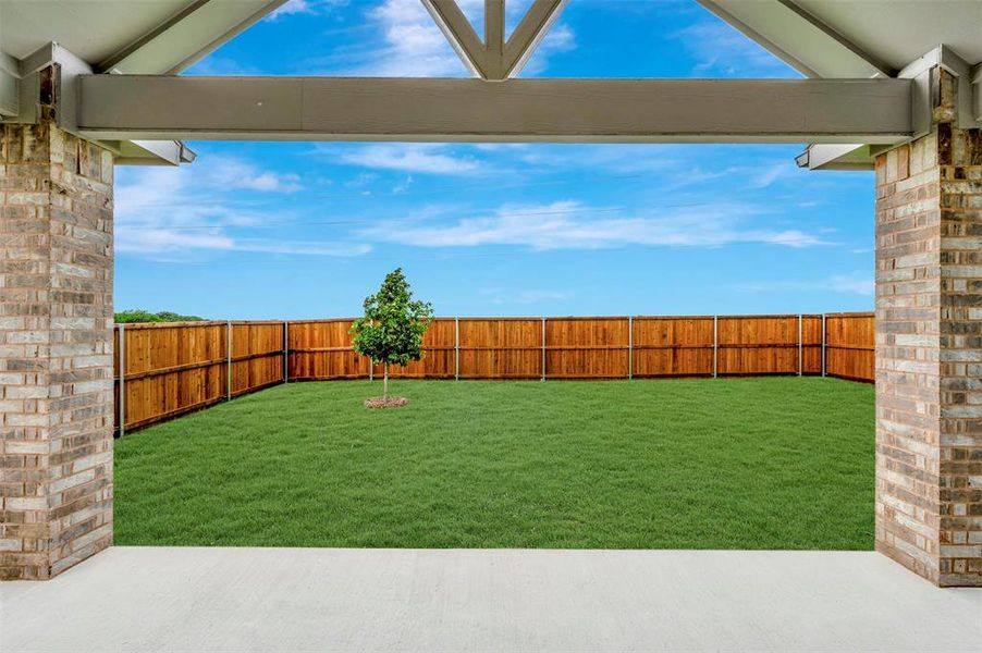 Exterior details and patio area of a home in Heritage Ranch, Sherman (Image 2). Exterior details and patio area of a home in Heritage Ranch, Sherman (Image 2).