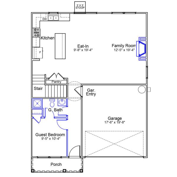 2D floor plan layout of this home in Ellington, Elgin, SC (Image 2). 2D floor plan layout of this home in Ellington, Elgin, SC (Image 2).