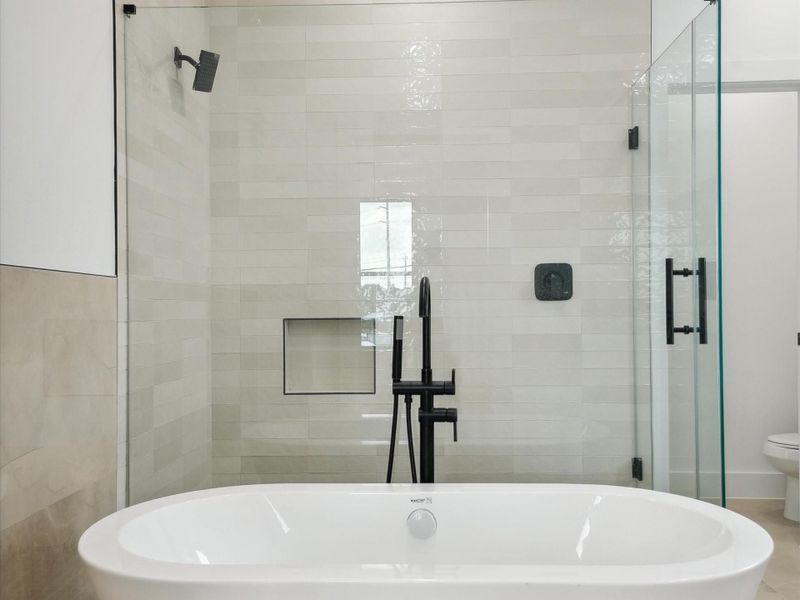 Close-up of interior finishes inside a home in , Houston (Image 15).