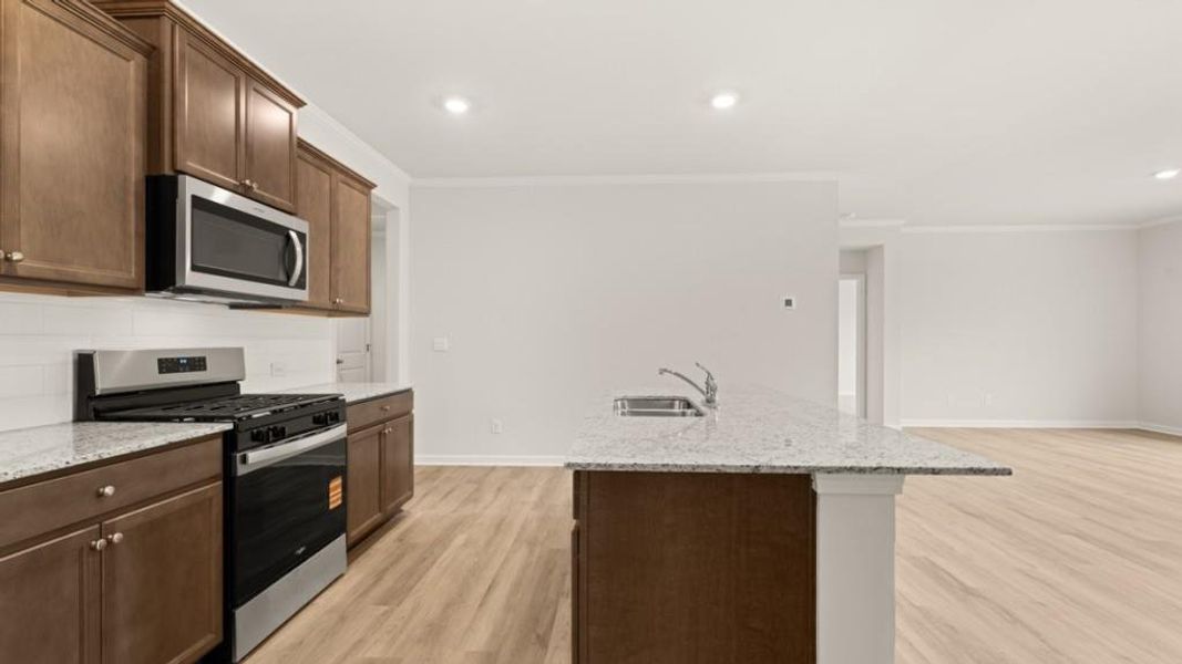Furnished interior view inside a new home in Creekview, Atlanta (Image 3).