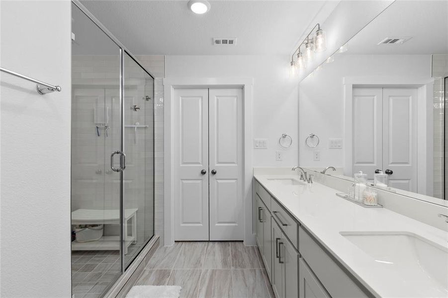 Furnished interior view inside a new home in North Square at Uptown, Celina (Image 9).