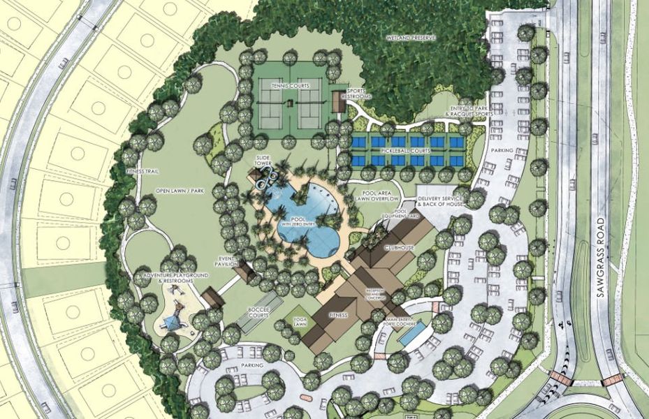 Amenity Center Rendering