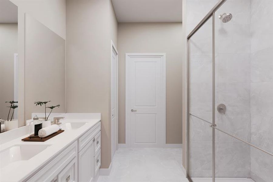 Representative furnished interior of a home built from the Nassau Bay by Ryan Homes in Waverly at Wylder, Port St. Lucie (Image 7).
