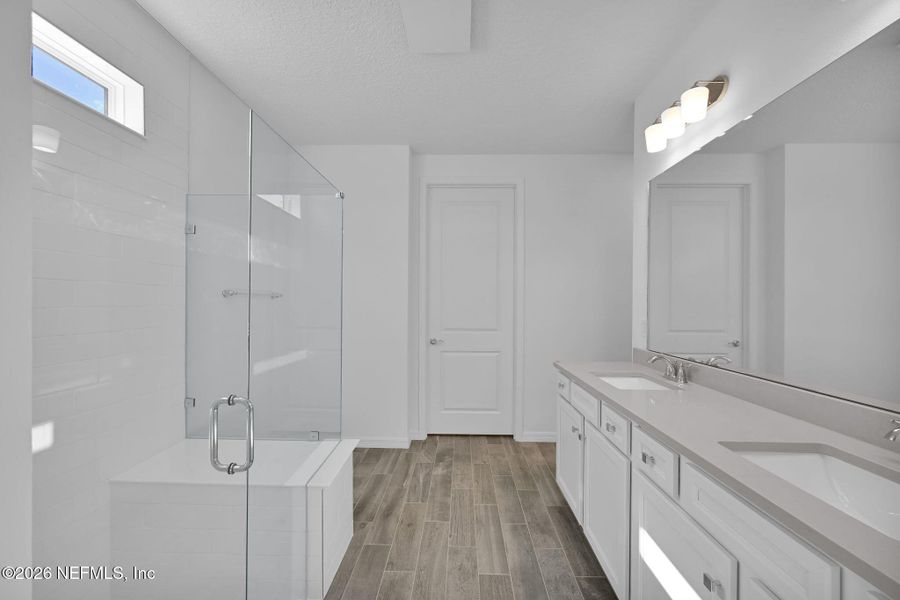 Furnished interior view inside a new home in Del Webb Wildlight, Yulee (Image 13).