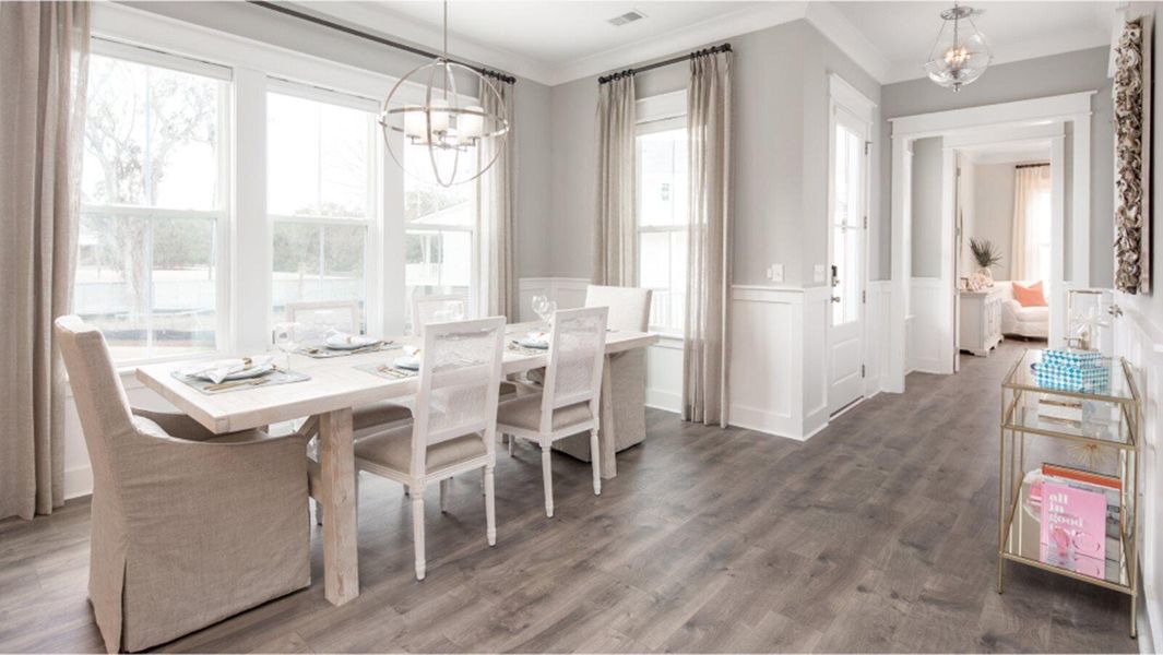 Furnished interior view inside a new home in Heron's Walk at Summers Corner, Summerville (Image 13).