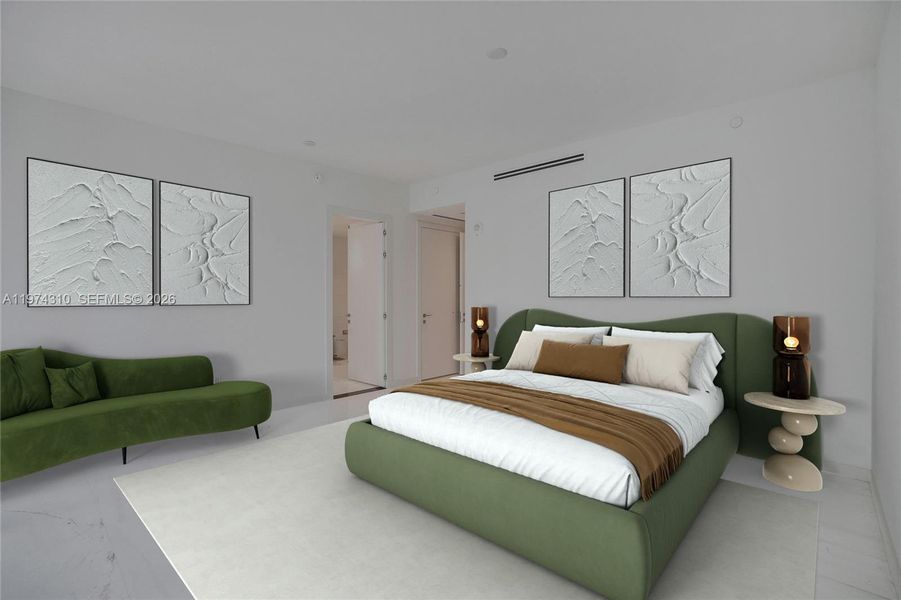 Furnished interior view inside a new home in , Miami (Image 8).