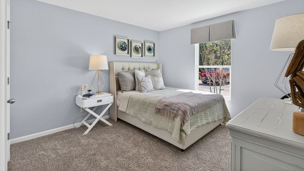 Representative furnished interior of a home built from the Berkeley by D.R. Horton in Grand Reserve, Bunnell (Image 26).