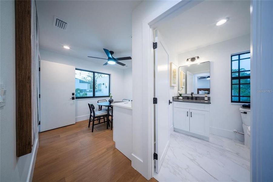 Furnished interior view inside a new home in , Sarasota (Image 10).