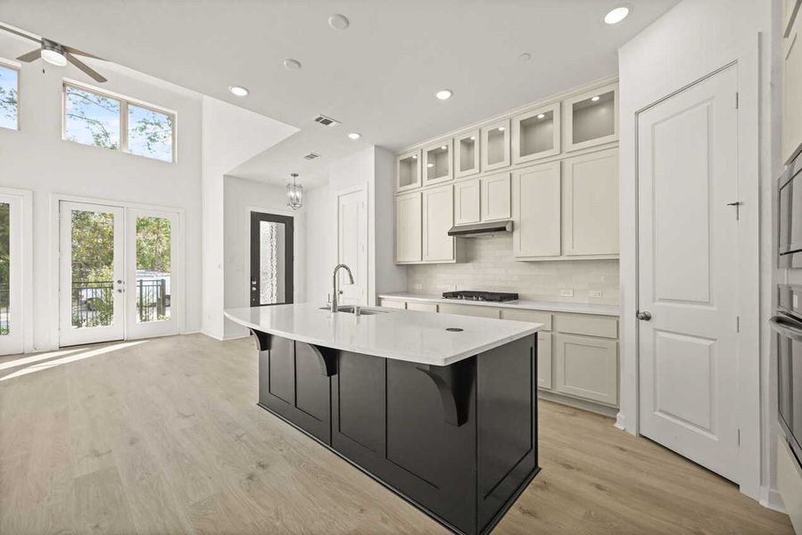 Furnished interior view inside a new home in Woodforest Townhomes: Townhomes: The Patios, Montgomery (Image 4). Furnished interior view inside a new home in Woodforest Townhomes: Townhomes: The Patios, Montgomery (Image 4).