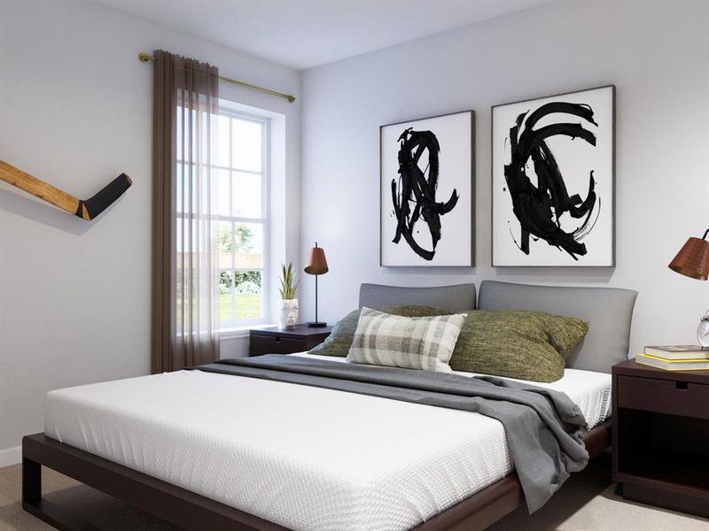 Furnished interior view inside a new home in Christian Meadows, Ennis (Image 14).