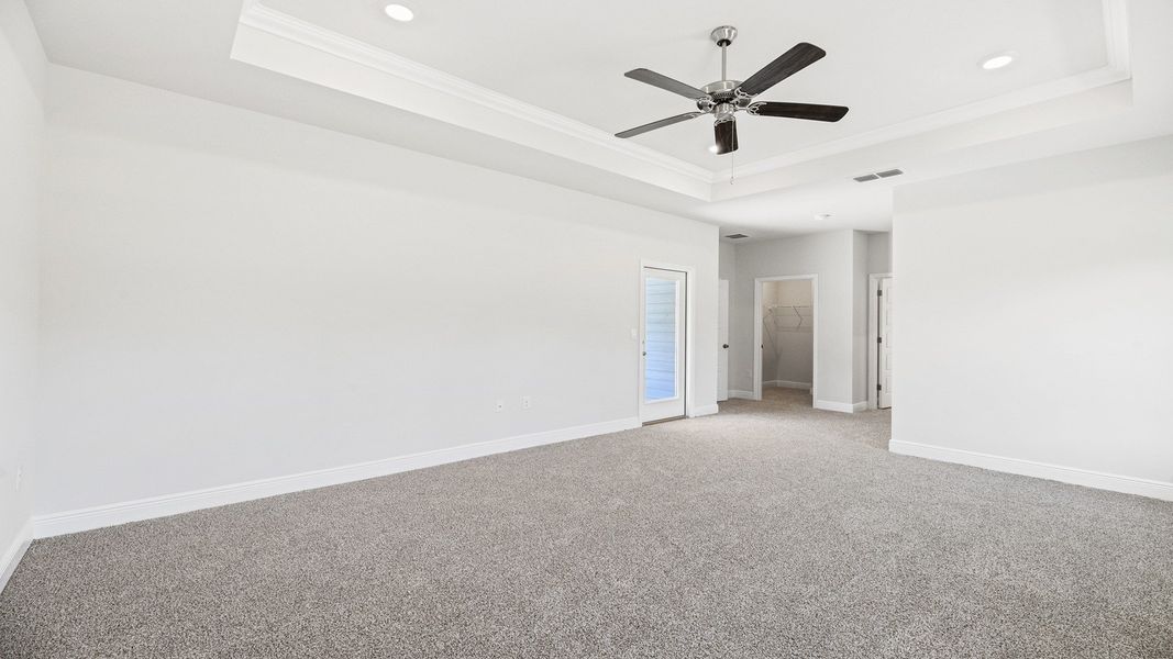 Representative unfurnished interior of a home built from the The Hawthorne by D.R. Horton in Meadows at Rehwinkel, Crawfordville (Image 19).