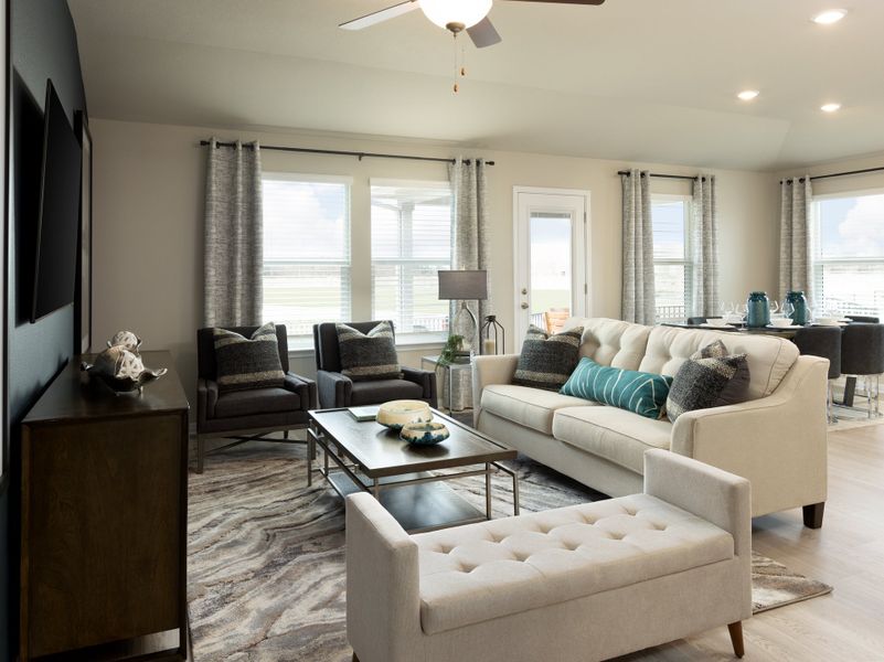 Furnished interior view inside a new home in Lakeside Meadows, Pflugerville (Image 8).