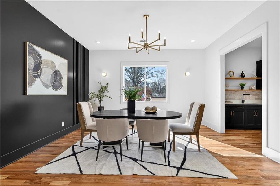 Furnished interior view inside a new home in , Atlanta (Image 10).