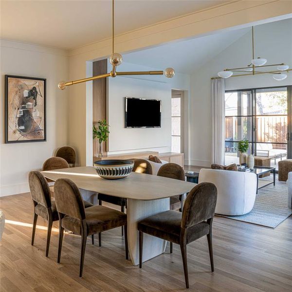 Furnished interior view inside a new home in , Dallas (Image 6).