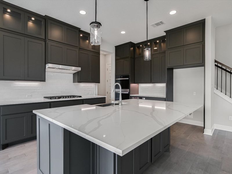 Representative furnished interior of a home built from the Topaz II by Giddens Homes in Riverstone, Georgetown (Image 65).